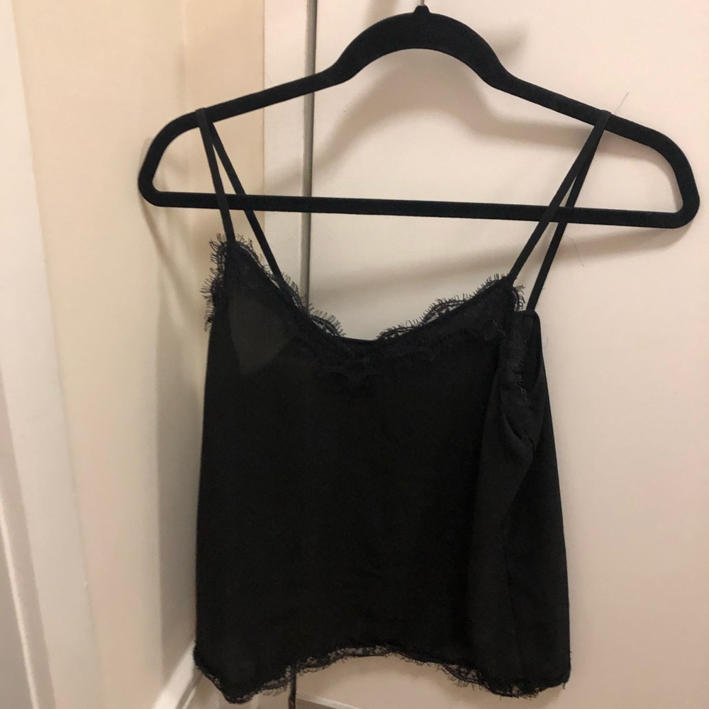 Black lace camisole